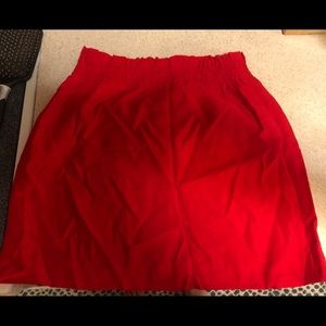 Jcrew red skirt with elastic waist - Size 4